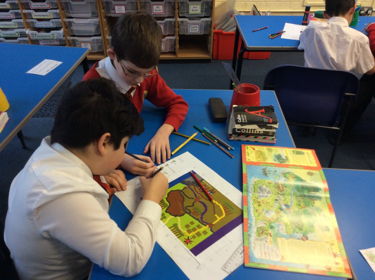 stmatprimaryY5's tweet photo. Year 5 have been working hard this week to create their own maps using computer, measuring and art skills. Will they find their way to the Castle of Leitmeritz? https://t.co/CZRsyr5vNR