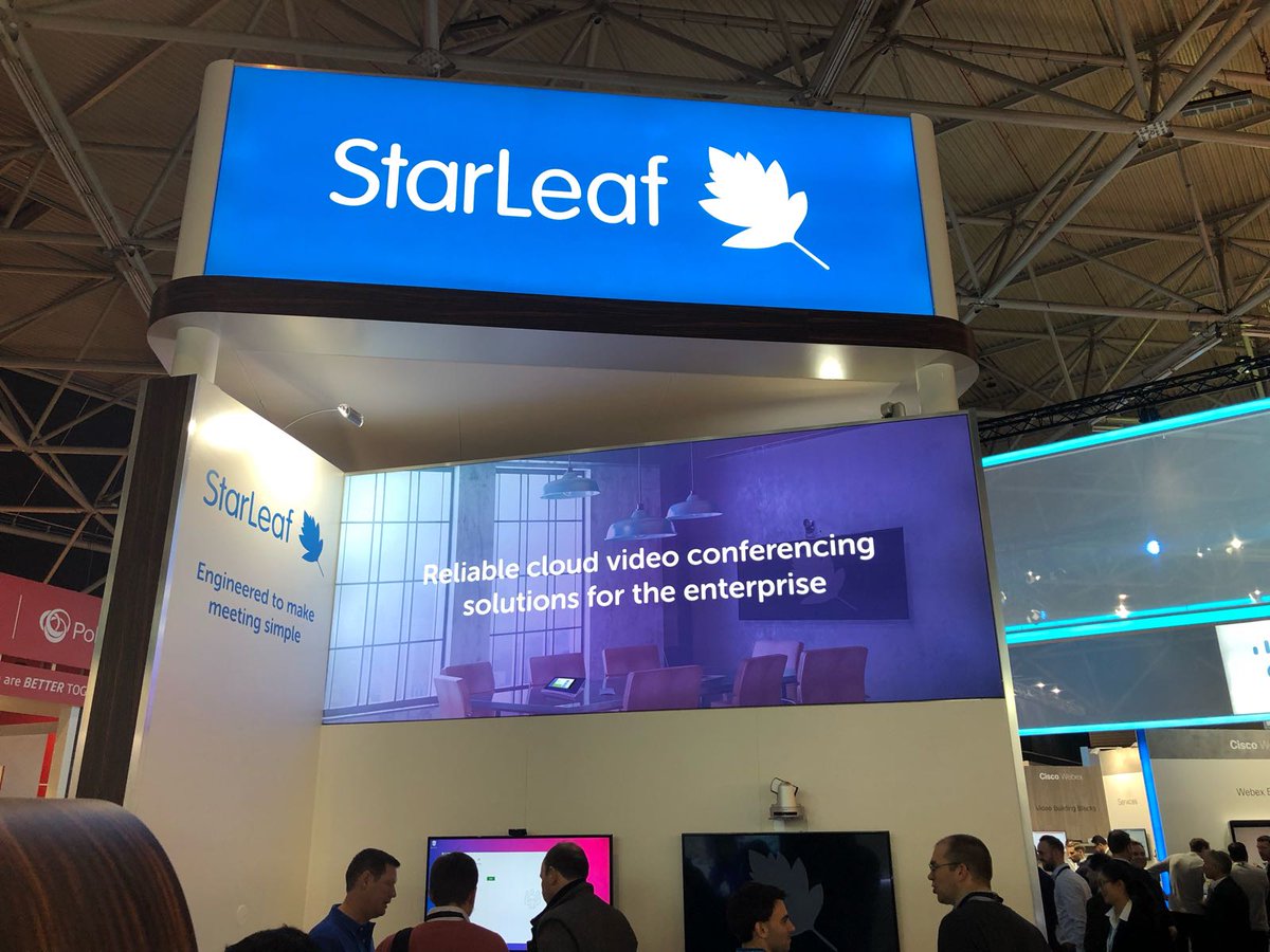 StarLeafCo's tweet photo. Come and see us @ISE_Show Hall 11 Stand C120 to discover how to experience a reliable and secure meeting. #EngineeredForTheEnterprise #ISE2019 https://t.co/A2kg9V4FDb