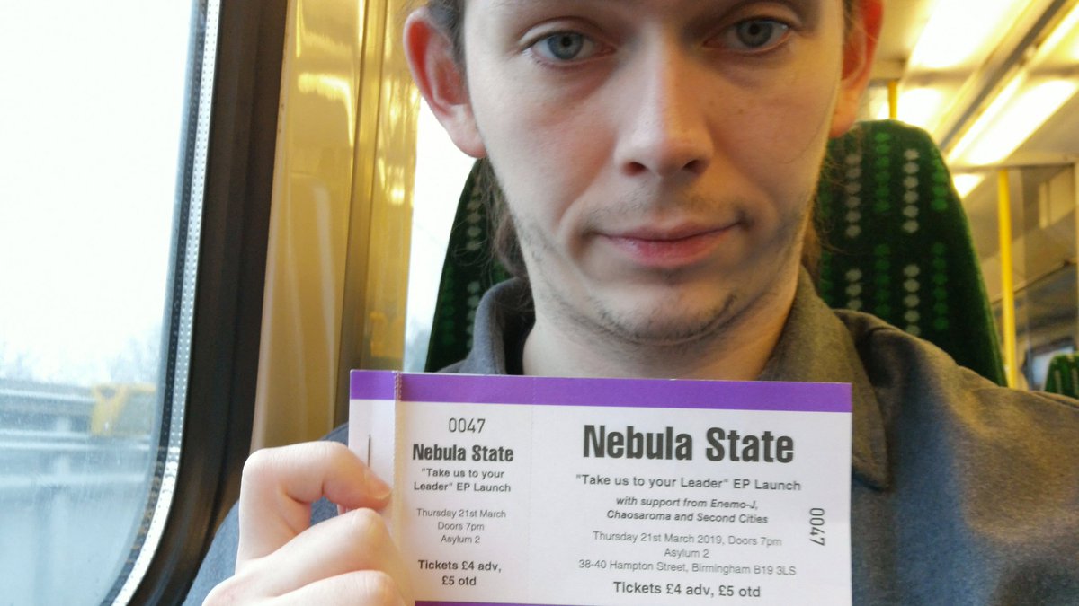 SecondCitiesUK's tweet photo. @D0CKER on route to #Birmingham with tickets to @NebulaState 's EP launch gig in March ๐ holler him for tickets ๐ค
#NebulaState #EnemoJ #Chaosaroma #midlands #Birmingham #MarchGigs #posthardcore #asylum #Lemmy #Tickets https://t.co/CkR4vH29t1