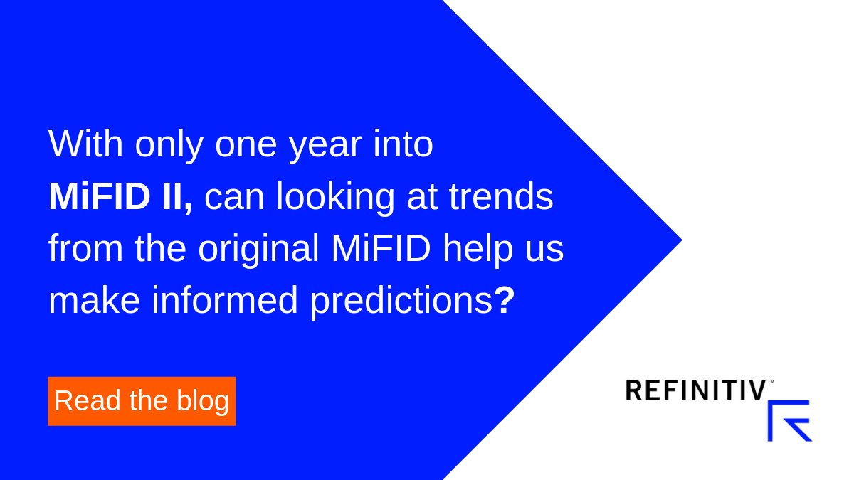 To thrive in a #MiFIDII world, what can we learn from the original #MiFID? Read the @GreenwichAssoc report. refini.tv/2UDJVkk #SmarterTrading <a href="/Refinitiv/">Refinitiv, an LSEG business</a>