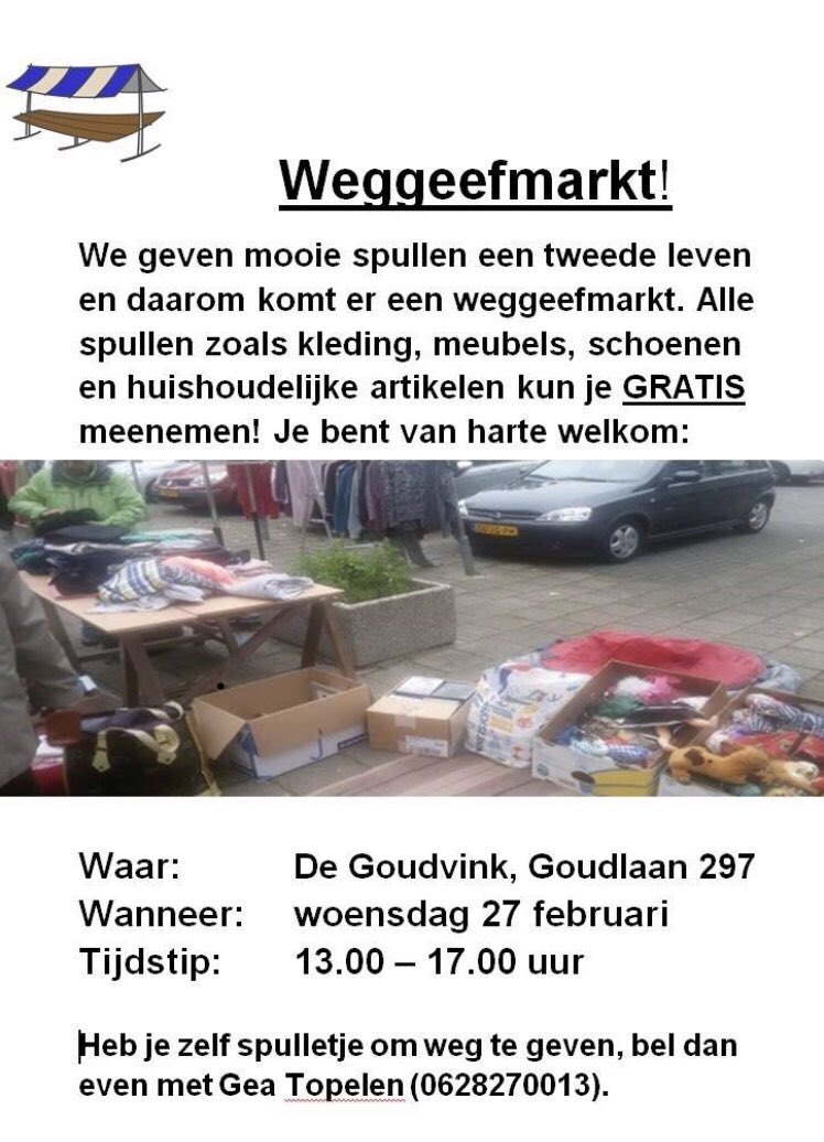 Allemaal spullen die je GRATIS mee mag nemen! Geweldig toch?! Kom je de 27 februari ook naar <a href="/DeGoudvink050/">De Goudvink #050</a> in <a href="/Vinkhuizen/">Vinkhuizen</a>?
