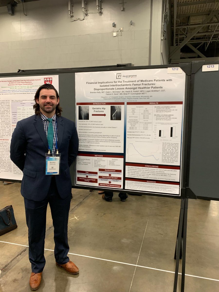VI_Healthcare's tweet photo. Congratulations Brandon Kelly for a great job presenting at the @ORSsociety annual meeting! @UMNOrthoSurg https://t.co/YG0fhlURM8