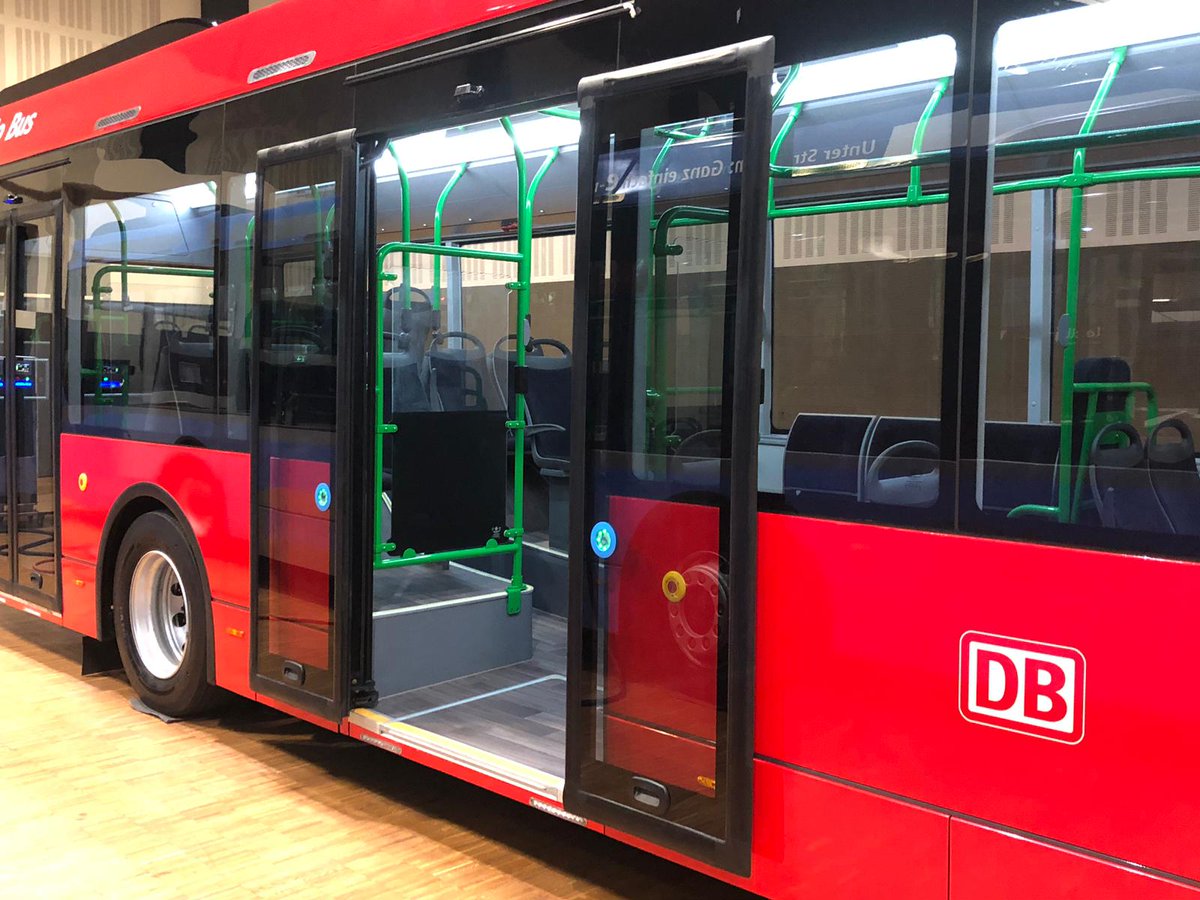 Ventura_Systems's tweet photo. At #ElekBu 2019 in Berlin @EbuscoBV full electric city bus with #Inward_Swinging door and #Plug_Sliding door from @Ventura_Systems https://t.co/Cea7h1A5rI