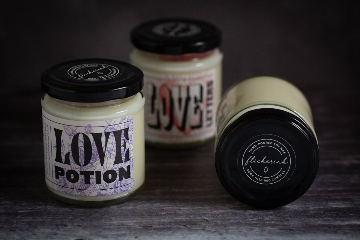 Holliesfarmshop's tweet photo. Flickerink create fairy-tale and book inspired soy candles which are now available in The Stretton Barn at Lower Stretton.

(Lower Stretton only)

#theholliesfarmshop #lowerstretton #cheshire #localsupplier #candle #love #flickerink #lovepotion #loveletters #valentinesday https://t.co/iW4sPtTp3t