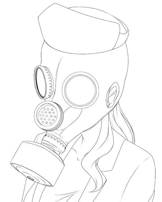 先日のガスマスクビフォーアスター。一日置くと粗がいっぱいでてくる… 