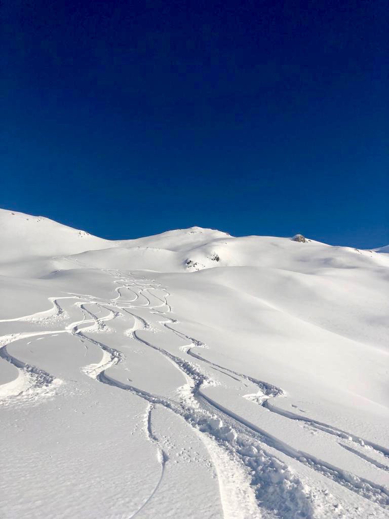 ValHeliSki's tweet photo. Another great Heliski day today in Italy. A big Thank You to everyone who has joined us today with these amazing conditions! #valheliski #heliski #heliskiing #togoodtobetrue #bluebird #powpow #whataday https://t.co/01Rd1HZXBX