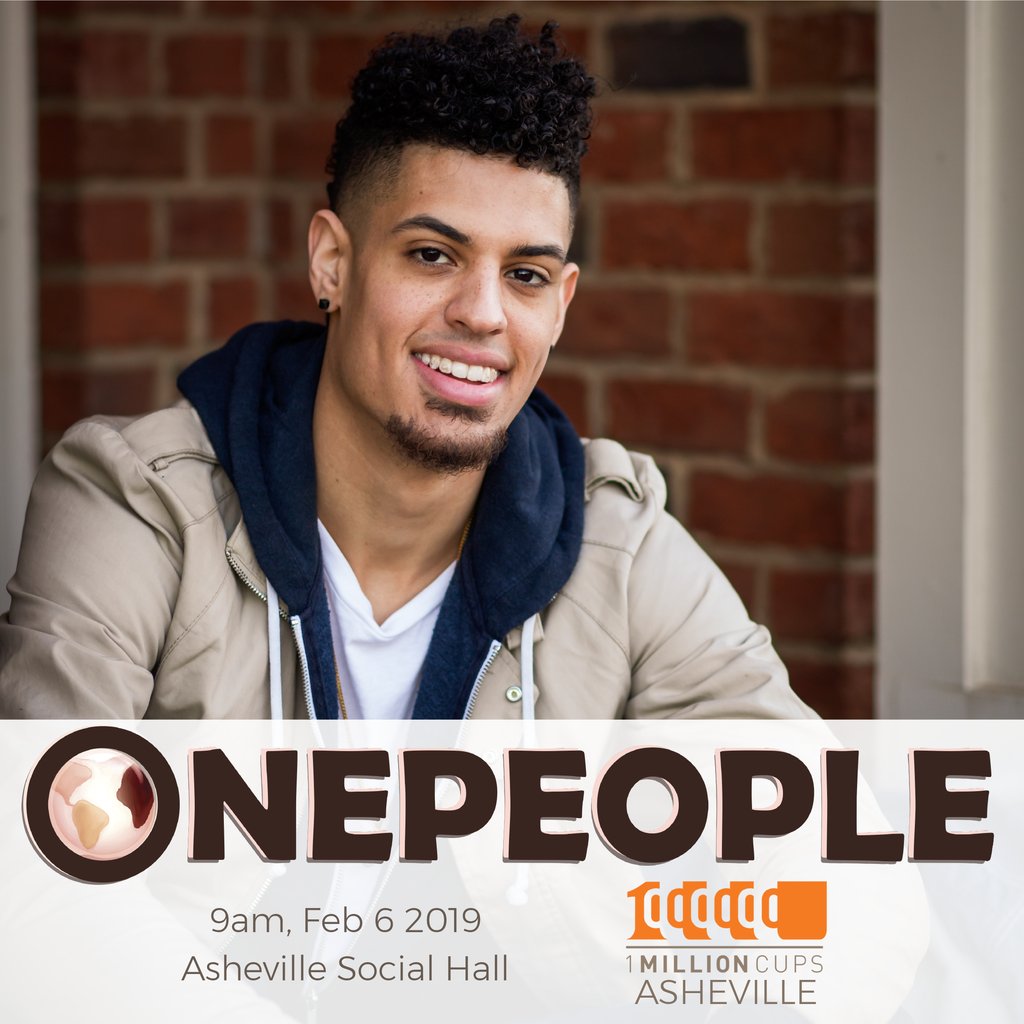 Tomorrow! We are so excited to welcome founder of ONEPEOPLE, Hatch This 3rd Place Finalist, &amp; UNCA senior, Asante Monadjemi to the 1MCAVL stage this week!
Hear the movement Wednesday, 9am at @AshevilleSocialHall
facebook.com/events/2911743…
<a href="/ONEPEOPLECO_/">ONEPEOPLE</a>