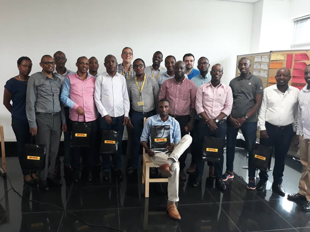 sioannitis's tweet photo. Two very interesting and valuable days of training delivered by our @DHLexpress partner on logistics for #ecommerce to enable eCommerce coaches in Rwanda to better assist SMEs. @ITCnews @giz_gmbh https://t.co/lOTZx27UhA