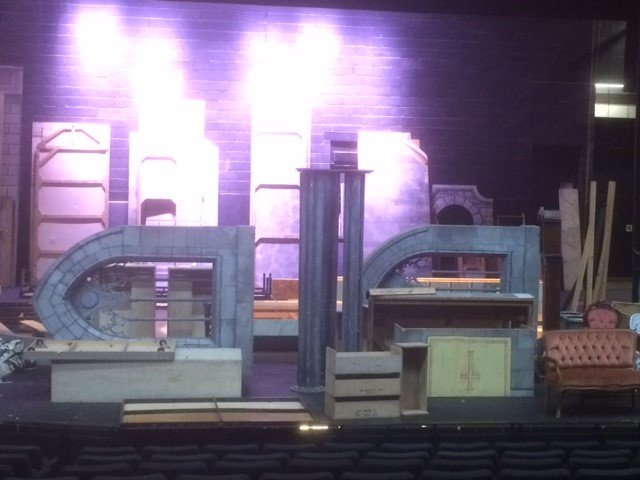 DurhamHighSch's tweet photo. Get-in Day at the @GalaDurham. Excited to see the set arriving for #thesoundofmusic https://t.co/2gOHDv8BMf