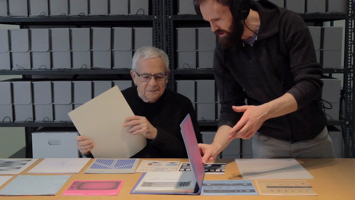 designcanfilm's tweet photo. Burton Kramer in conversation with Greg Durrell tmw night (02.06) at @OCAD. We will discuss over a half century of graphic design including Swiss design, Expo 67 and the CBC. Begins at 7pm, free event. 
https://t.co/IFibFUwMmR https://t.co/00JgZ24duC