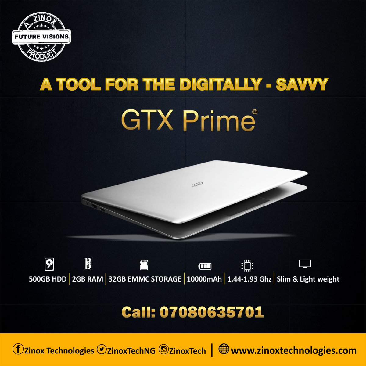 ZinoxTechNG's tweet photo. Make life easy.. Become digital savvy with the best computing devices.
#Techtuff #technology https://t.co/cWrMajiG7l