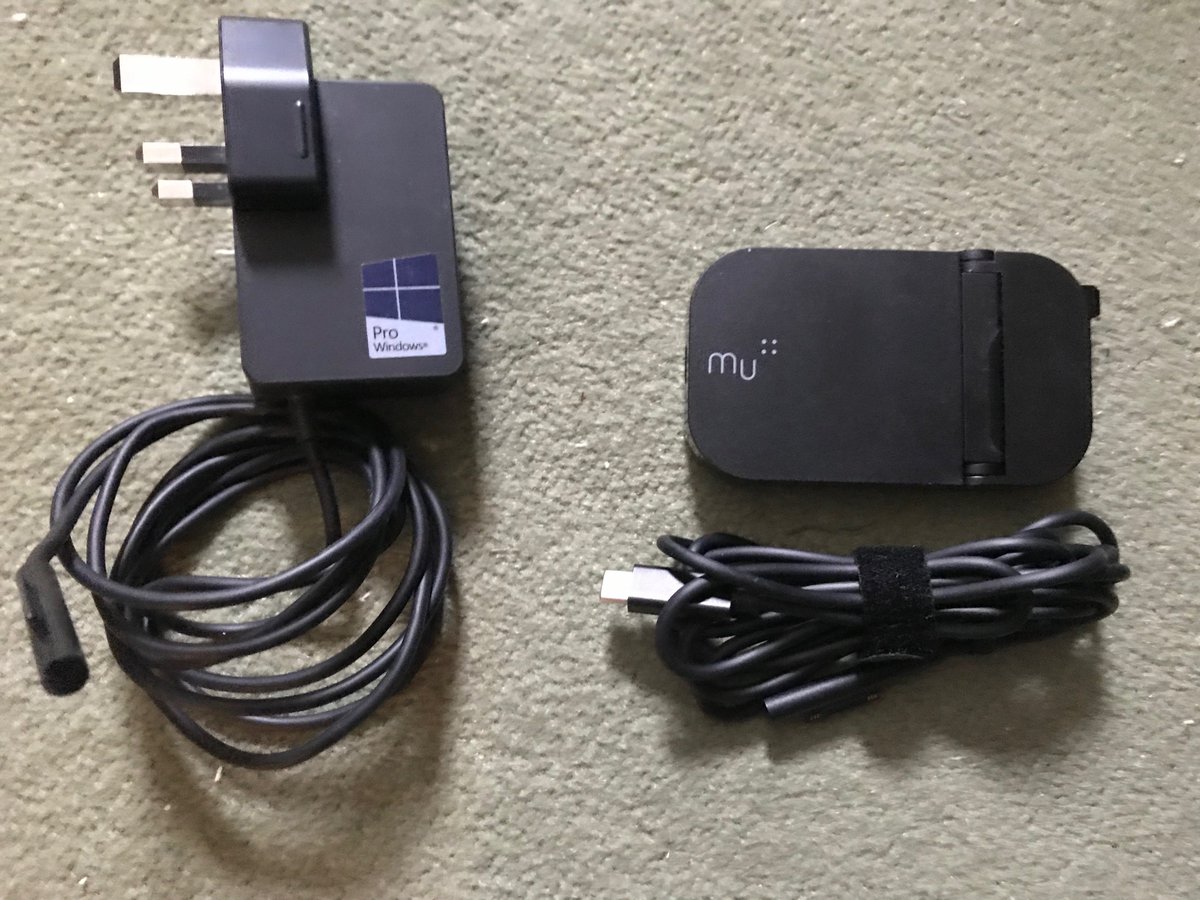 Charlie Carne (@charliecarne) on Twitter photo Just got my new <a href="/TheMuOne/">The Mu Folding Plug</a> 45W USB-C charger and <a href="/JGoTech/">JGoTech</a> <a href="/Surface/">Microsoft Surface</a> cable for pocket-sized charging on the move @MadeInMindUK (so much more compact than the original charger) Just got my new <a href="/TheMuOne/">The Mu Folding Plug</a> 45W USB-C charger and <a href="/JGoTech/">JGoTech</a> <a href="/Surface/">Microsoft Surface</a> cable for pocket-sized charging on the move @MadeInMindUK (so much more compact than the original charger)