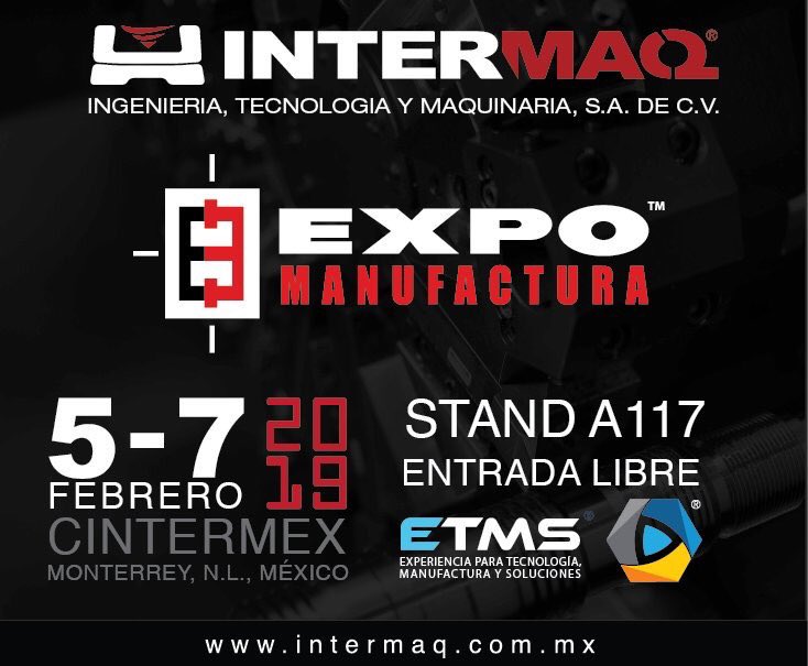 IntermaqMX's tweet photo. Hoy inicia @expomanufactura, visítanos en el stand A-117, nuestros asesores te pueden apoyar a definir tus proyectos con los mejores equipos del mercado!
Entrada libre.
#Intermaq #EXPOMANUFACTURA #CNC #Neway #Hanwha https://t.co/4tMa6bfxkD