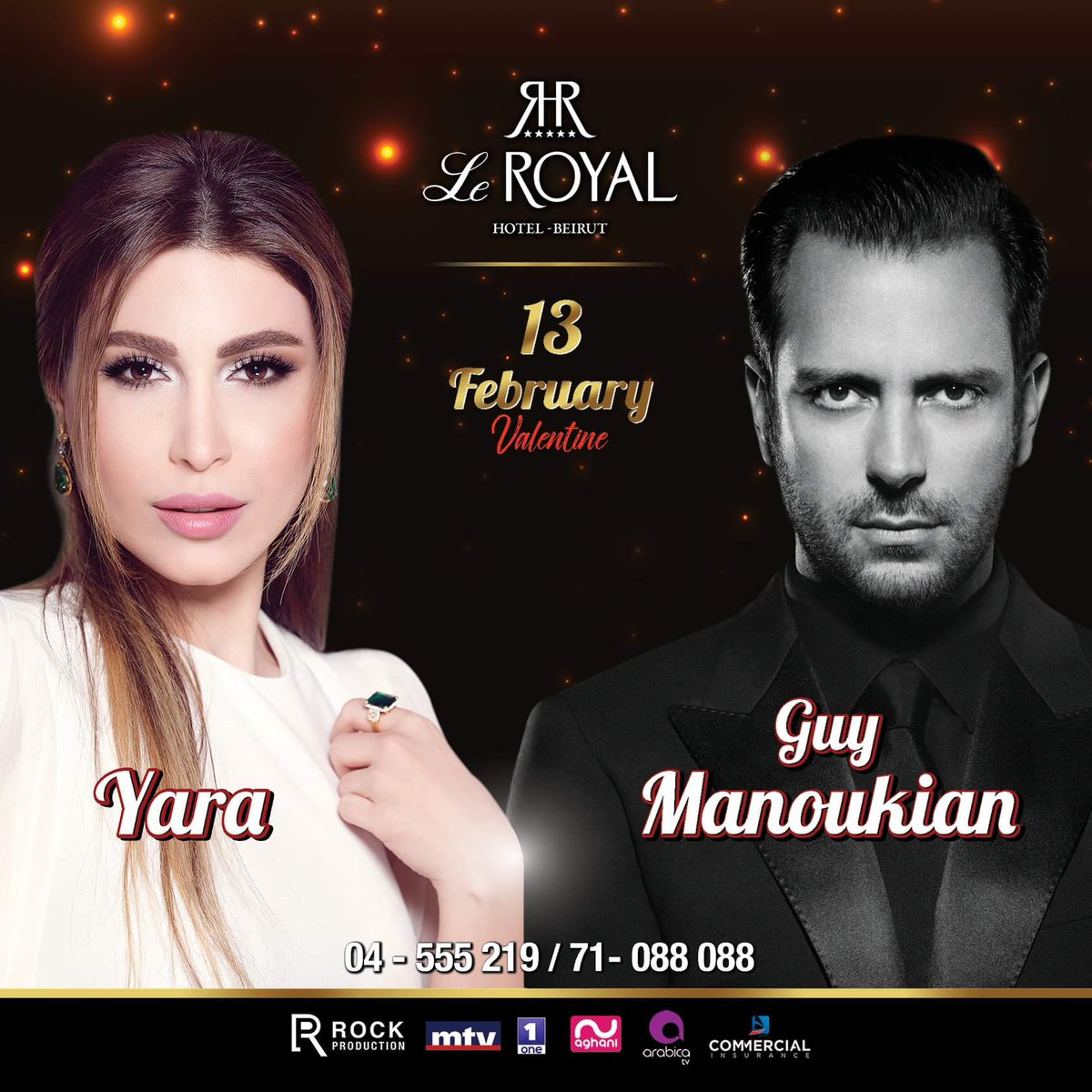 Yara Lovers 8 Days Left For An Unforgettable Valentineseve With Our Incredible Star Yara This February 13th At Leroyal Hotel Beirut Are You Excited So Reserve Now To Avoid