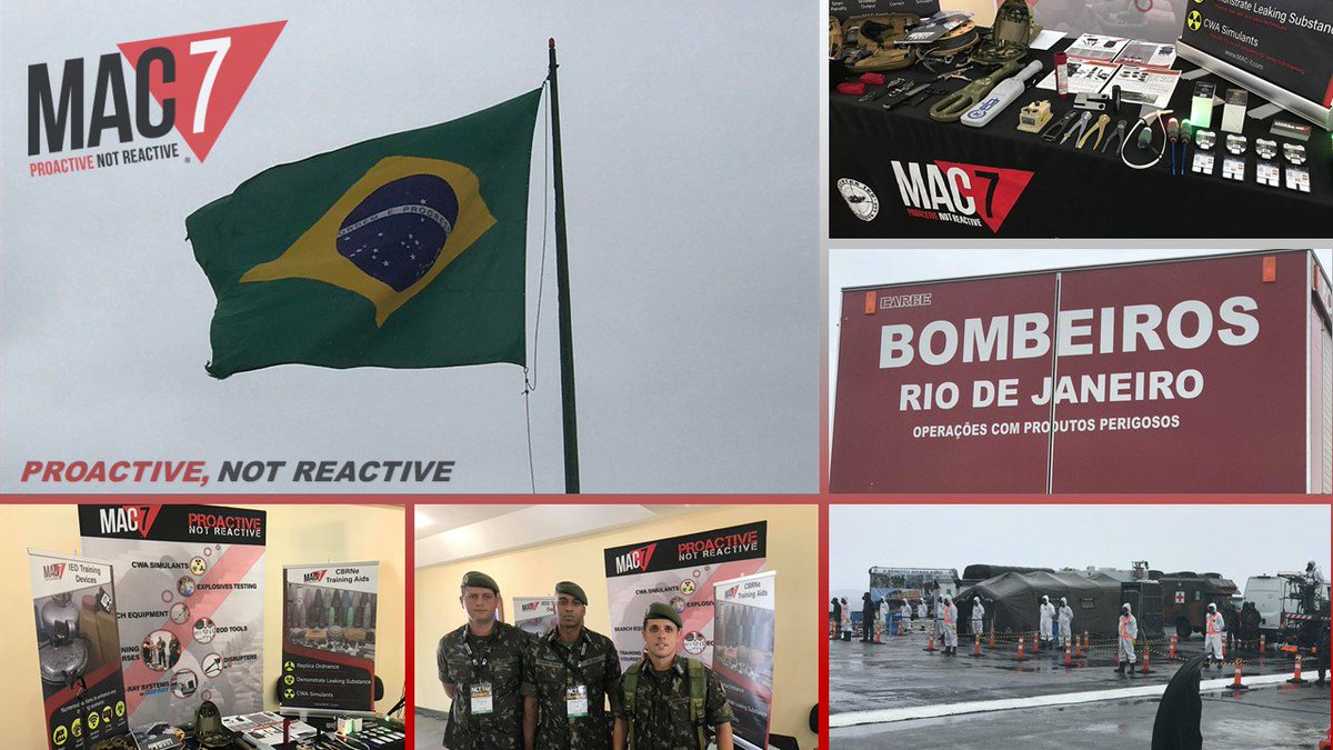 mac7training's tweet photo. MAC 7 is bringing "Next-Level" capabilities to the 2019 NCT South America event in Rio de Janeiro, showcasing vital products and services. Visit https://t.co/bv4xe32tm4 for more information.
#proactivenotreactive #cbrne #cbrn #cwa #cied #erw #NCT #MAC7 https://t.co/2I8QMbYYIj