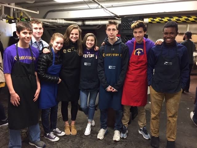Cheverus_Stags's tweet image. Cheverus Track team, coaches and all, volunteering at the Preble Street Soup Kitchen!  #PeopleForOthers #GOSTAGS
