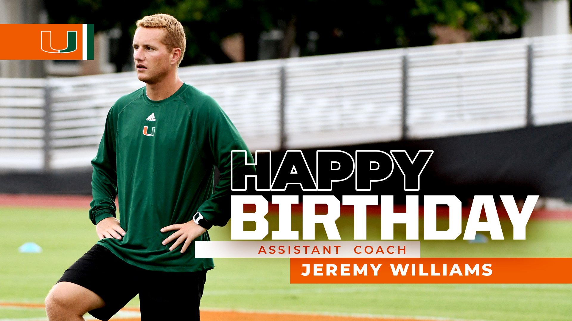 Today\s the big day for assistant coach Jeremy Williams... happy birthday Jeremy!   
