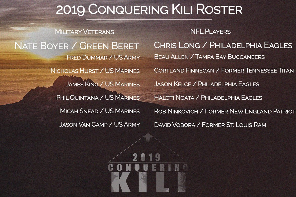 WaterboysORG's tweet image. #ConquerKili2019
-
#community #kilimanjaro #tanzania #climbhigh #nfl #military