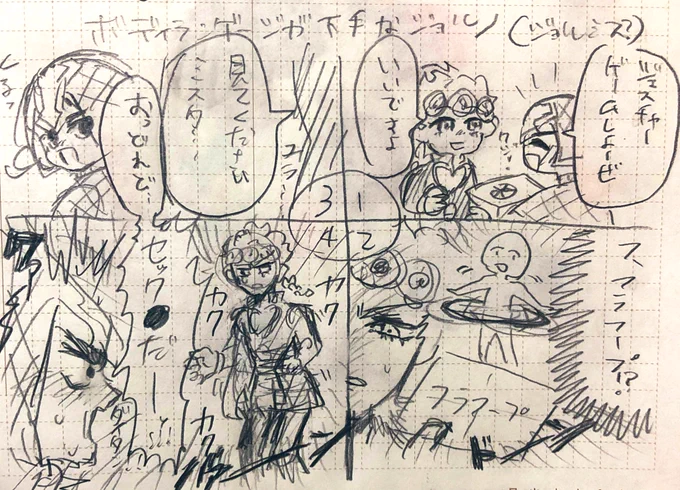 ボディランゲージが下手(ジョルミス未満) 
