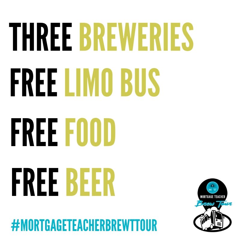 LAST CHANCE! Enter to win a seat for you and three friends on the February #MortgageTeacherBrewTour! Contest ends today! Enter now: mortgageteacher.com/blog/announcem…