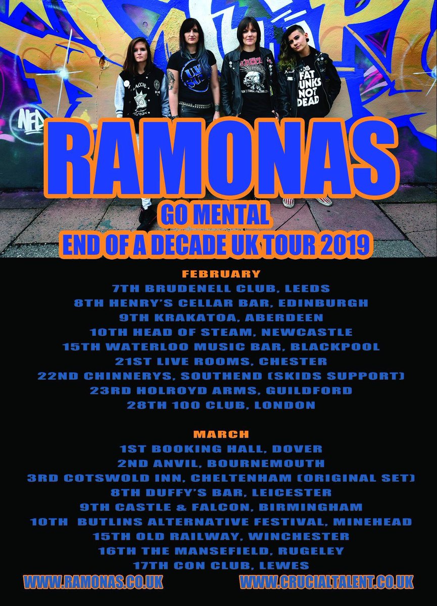 Head of Steam Newcastle (@hos_newcastle) on Twitter photo <a href="/eastsideevents/">eastside events</a> presents...
<a href="/Ramonas_uk/">The Ramonas</a>
+ <a href="/Spitfirebullets/">Spitfire Bullets</a>
Sunday 10th February 2019
<a href="/HOS_Newcastle/">Head of Steam Newcastle</a>
7pm
£7 adv
Tickets:
buff.ly/2Gm5AcL
Event page:
buff.ly/2GlYWTP <a href="/eastsideevents/">eastside events</a> presents...
<a href="/Ramonas_uk/">The Ramonas</a>
+ <a href="/Spitfirebullets/">Spitfire Bullets</a>
Sunday 10th February 2019
<a href="/HOS_Newcastle/">Head of Steam Newcastle</a>
7pm
£7 adv
Tickets:
buff.ly/2Gm5AcL
Event page:
buff.ly/2GlYWTP