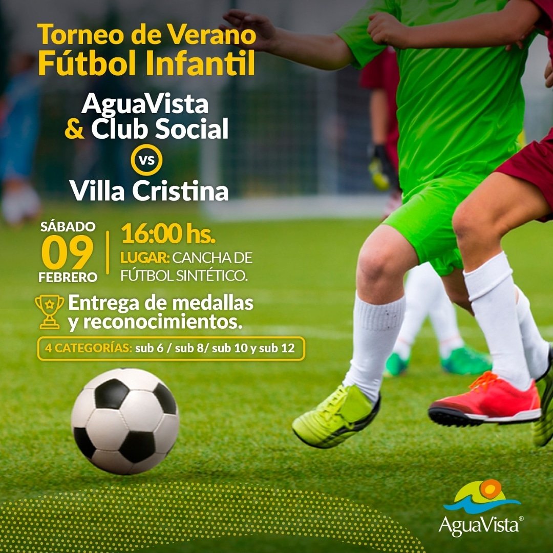 AguaVista's tweet photo. ¡Éste sábado 9 de febrero te esperamos para alentar por tu equipo preferido! ⚽🏆 https://t.co/i4miQa5L4T