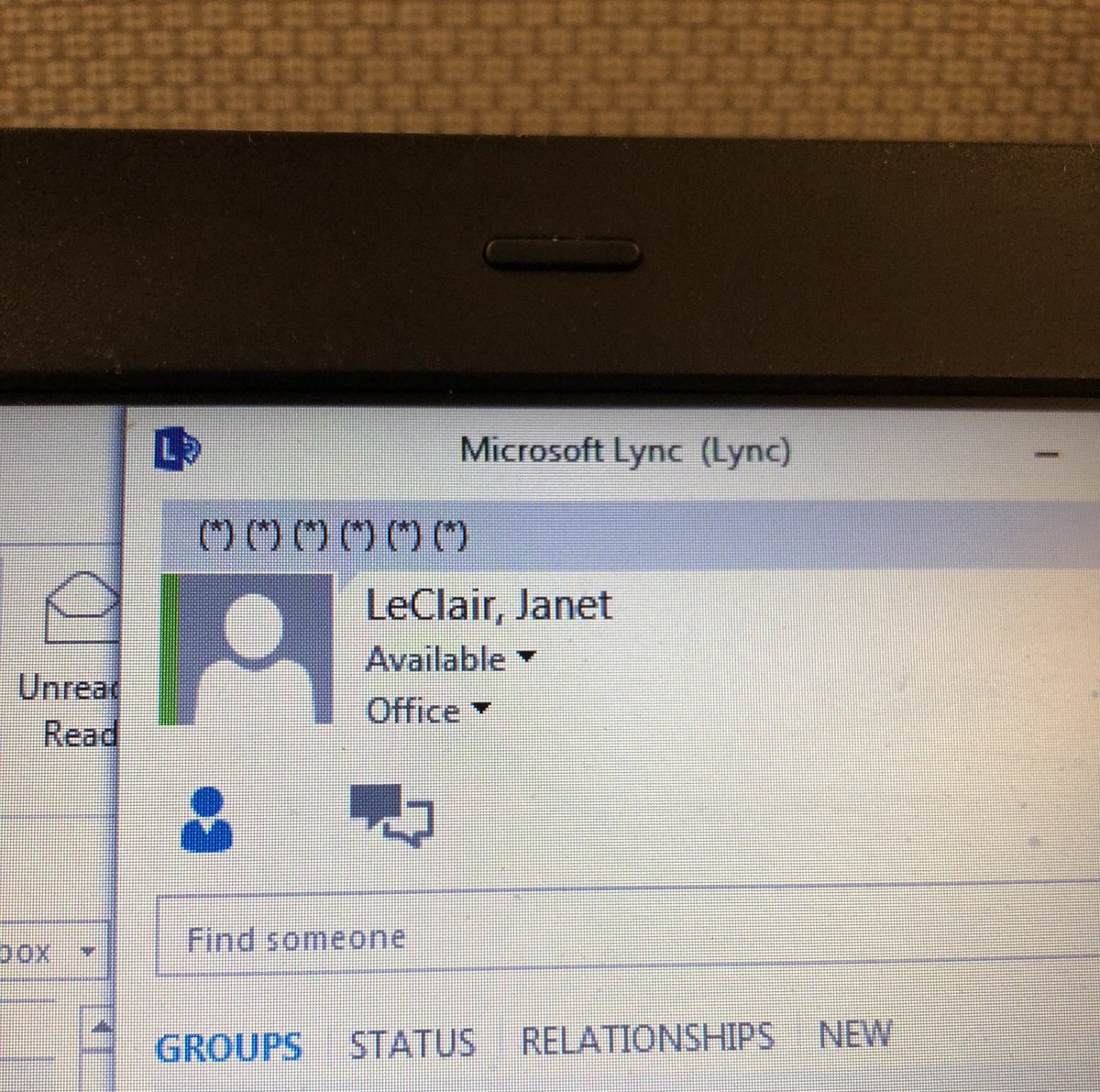 JReneeV2's tweet photo. My status on #MSLync IM... #SixRings https://t.co/NxaJrrkplj