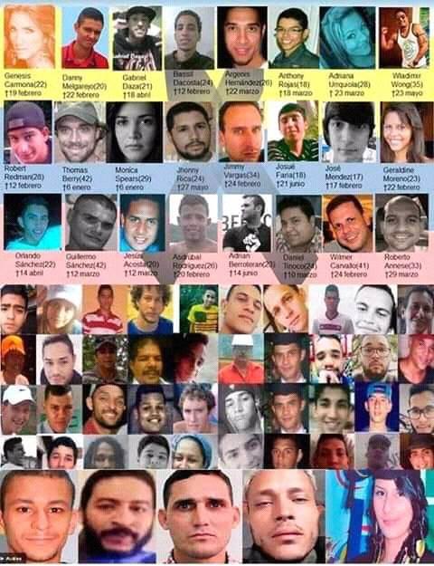 elizwar9's tweet photo. PARA LOS QUE ANDAN DICIENDO QUE UNA INTERVENCIÓN MILITAR TRAERA MUERTE, quiero que se los digan a todos estos jóvenes que murieron bajo los grupos armados de la revolución solo por querer un país libre. https://t.co/GKz6ColvXh