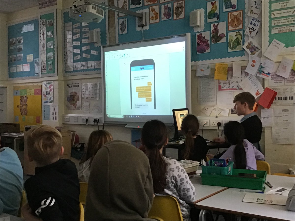 EducateICT's tweet photo. Discussing the concept of consent with our young learners, their understanding of personal responsibility is excellent! Very proud! #SaferInternetDay2019 @UK_SIC #OurInternetOurChoice @little_ealing https://t.co/wSnYAQX2vy