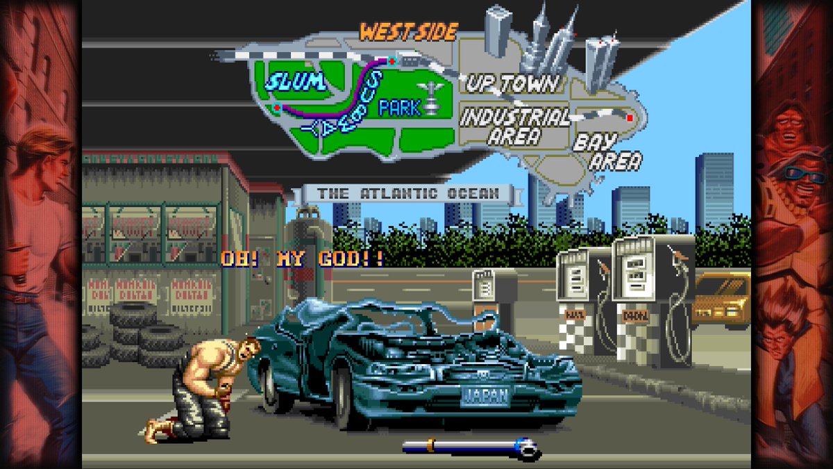 さっそくファイナルファイトを一周。 最低難易度に設定したのに、10回