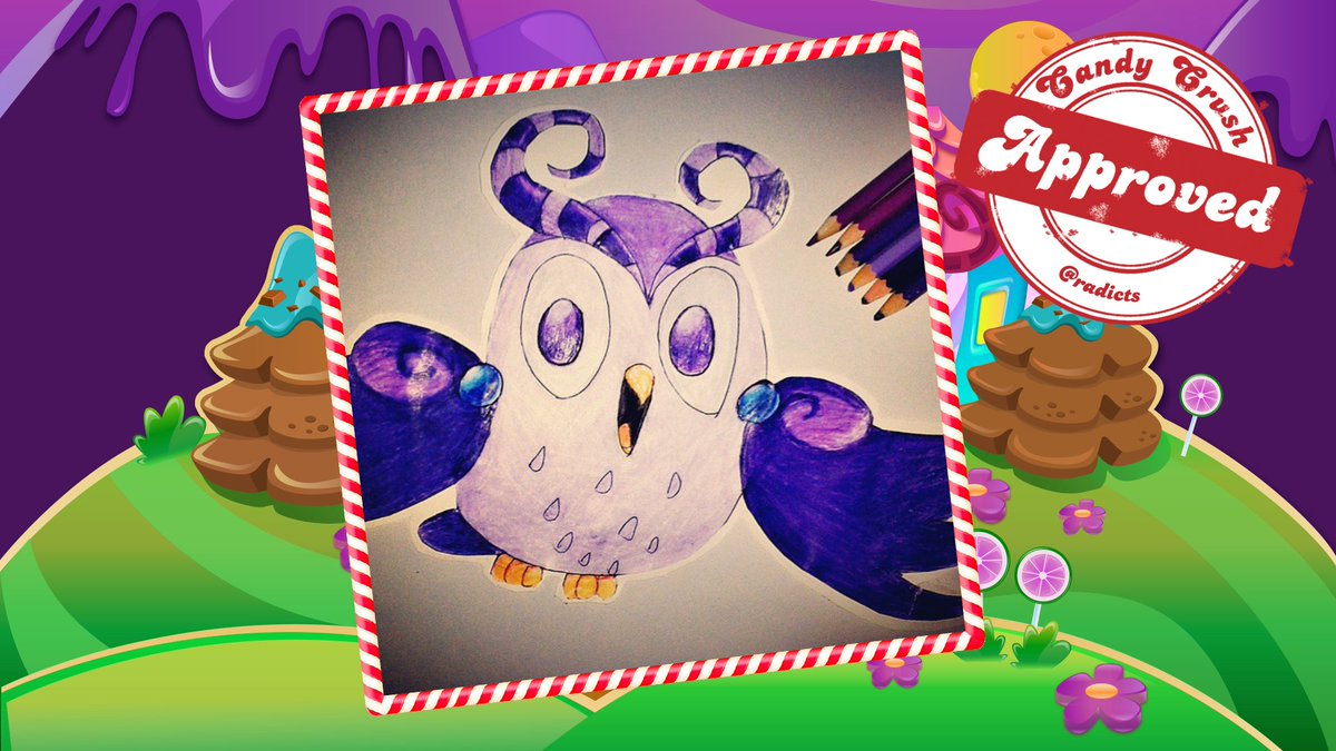 Candy Crush Saga Who Doesn T Love Odus The Owl This Is One Of Our Favorite Fanart Submissions From Radicts On Instagram Keep Your Fanart Submissions Coming In With Candycrush