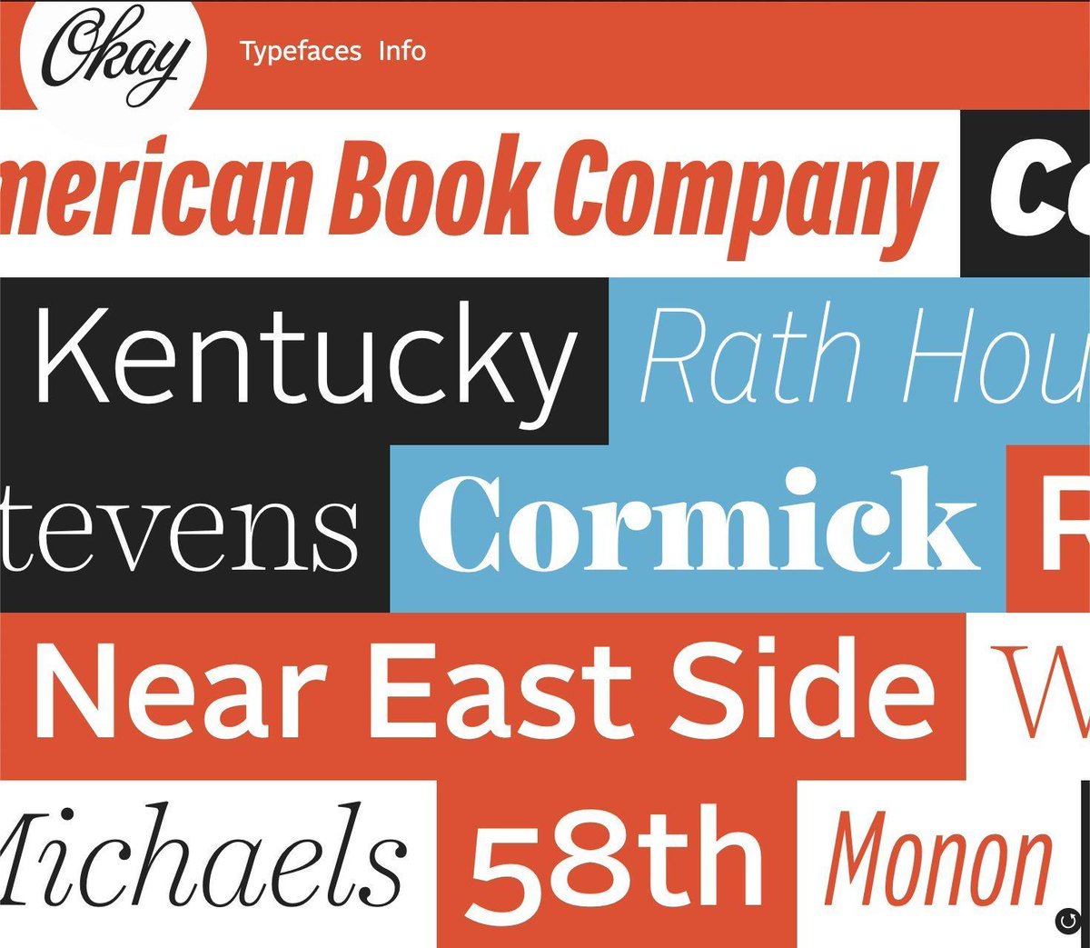 LAUNCH: The new <a href="/okaytype/">Okay Type</a> website, okaytype.com, featuring new webfont and app font purchase options. It was a thrill to work on a site that showcases Jackson's beautiful typefaces. #craftcms #craftcommerce