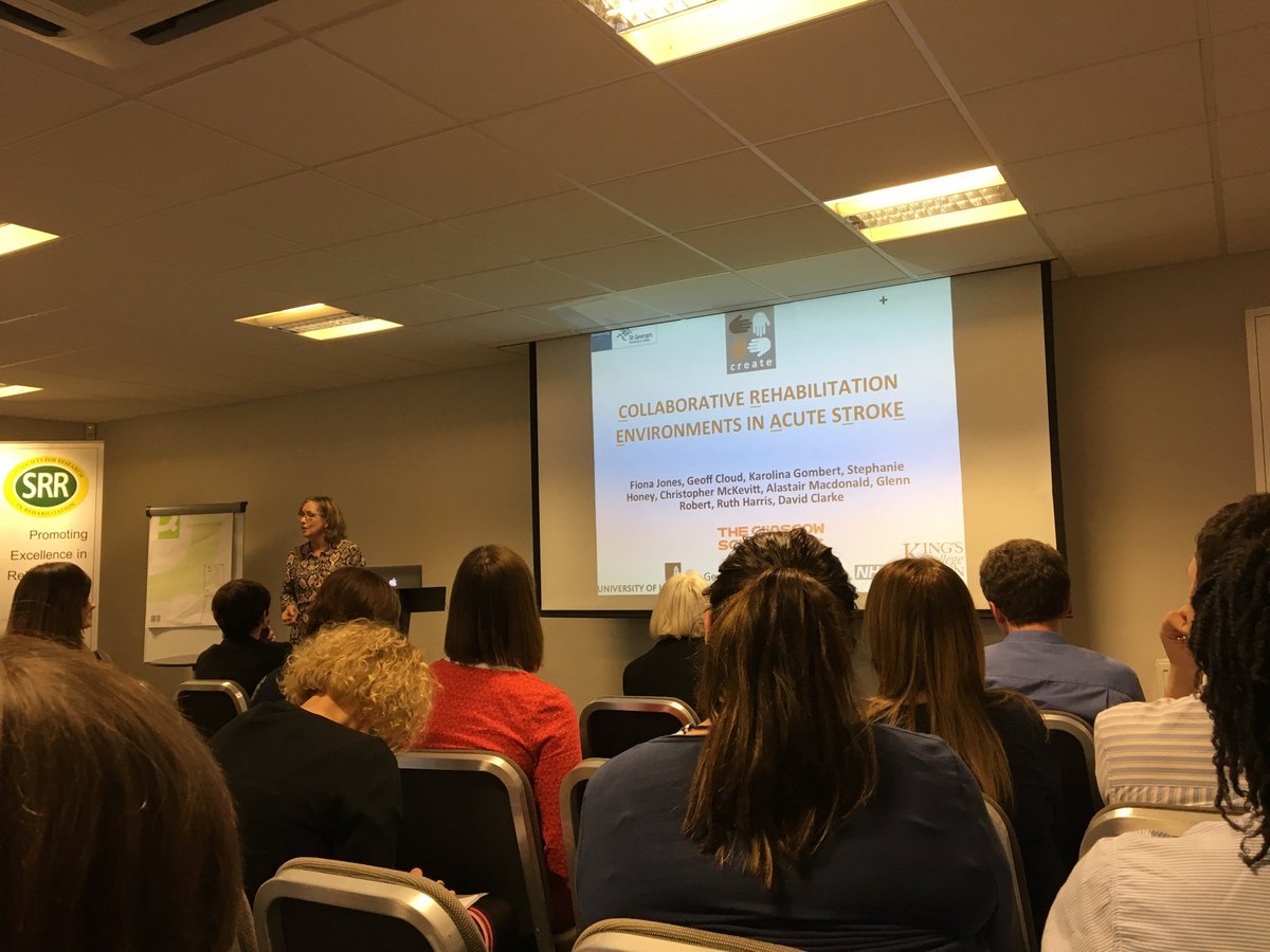 #SRR2019 excellent talk by <a href="/JonesFio/">Fiona Jones</a> Learnt more about co-production in the last 30mins than I have in last couple of years. <a href="/rehabresearchuk/">The Society for Research in Rehabilitation</a>