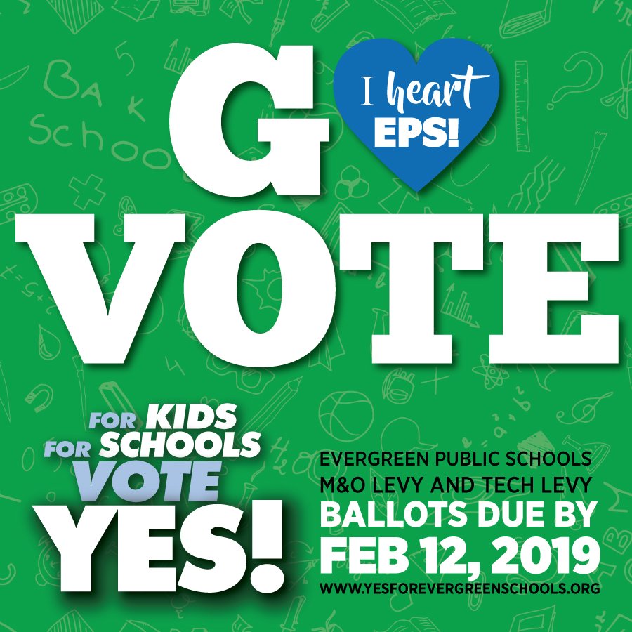 👉🏻 GO VOTE! Ballots due by Feb 12th!

#YesForEvergreen #IheartEPS #EPSlevy #VanWA