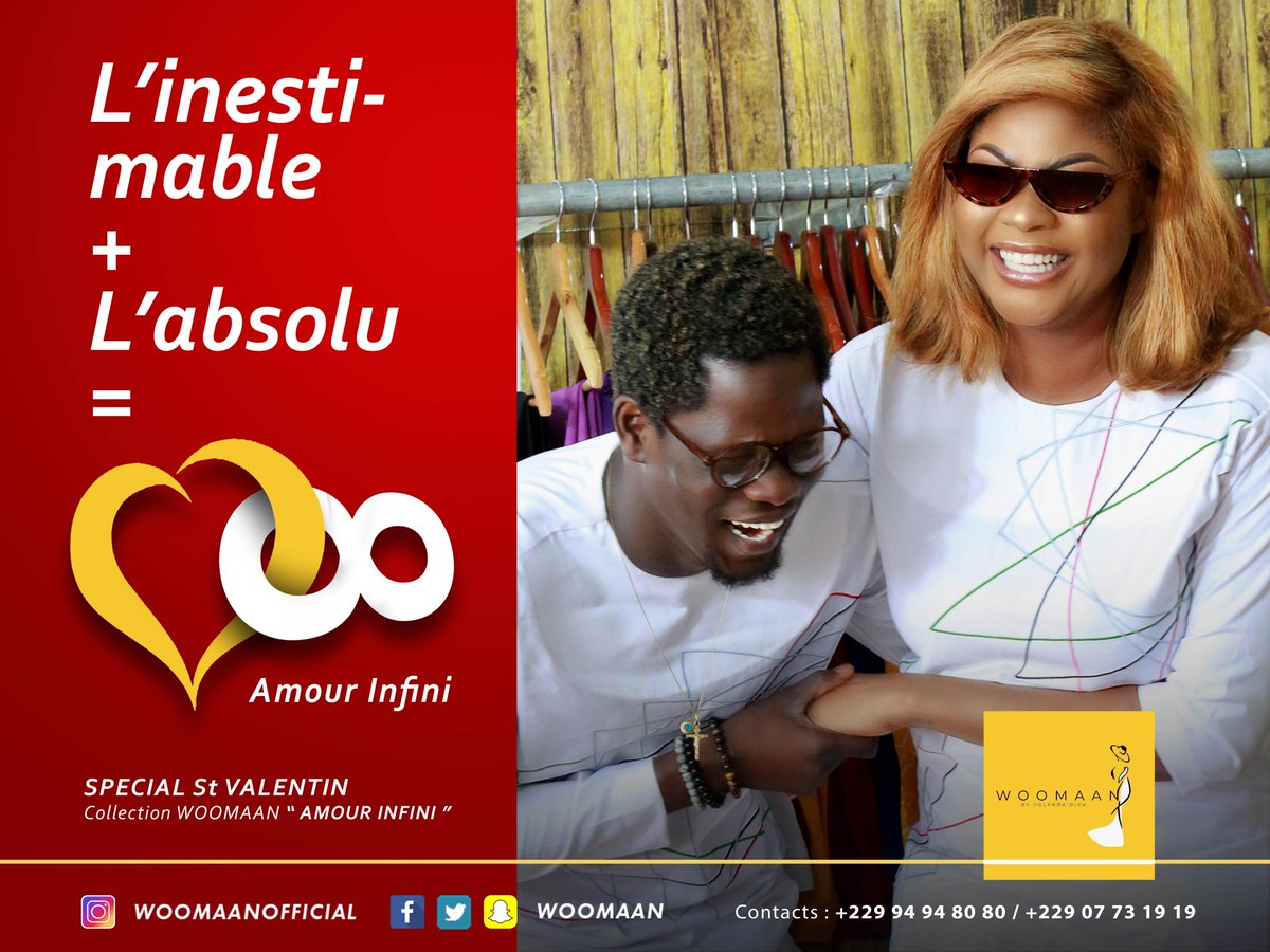 WoomaanOfficial's tweet photo. Leur union crée un big bang d'amour qui n'a d'égal que l'univers :
L'inestimable + L'absolu = AMOUR INFINI ! 🥰❤️

SPECIAL COLLECTION St VALENTIN " Amour Infini " disponible ! 🥰 Edition très limitée !!! 😬

#WOOMAAN by Yolanda Diva : Parce-que toutes les femmes sont des Divas. https://t.co/HIkQubyfMd
