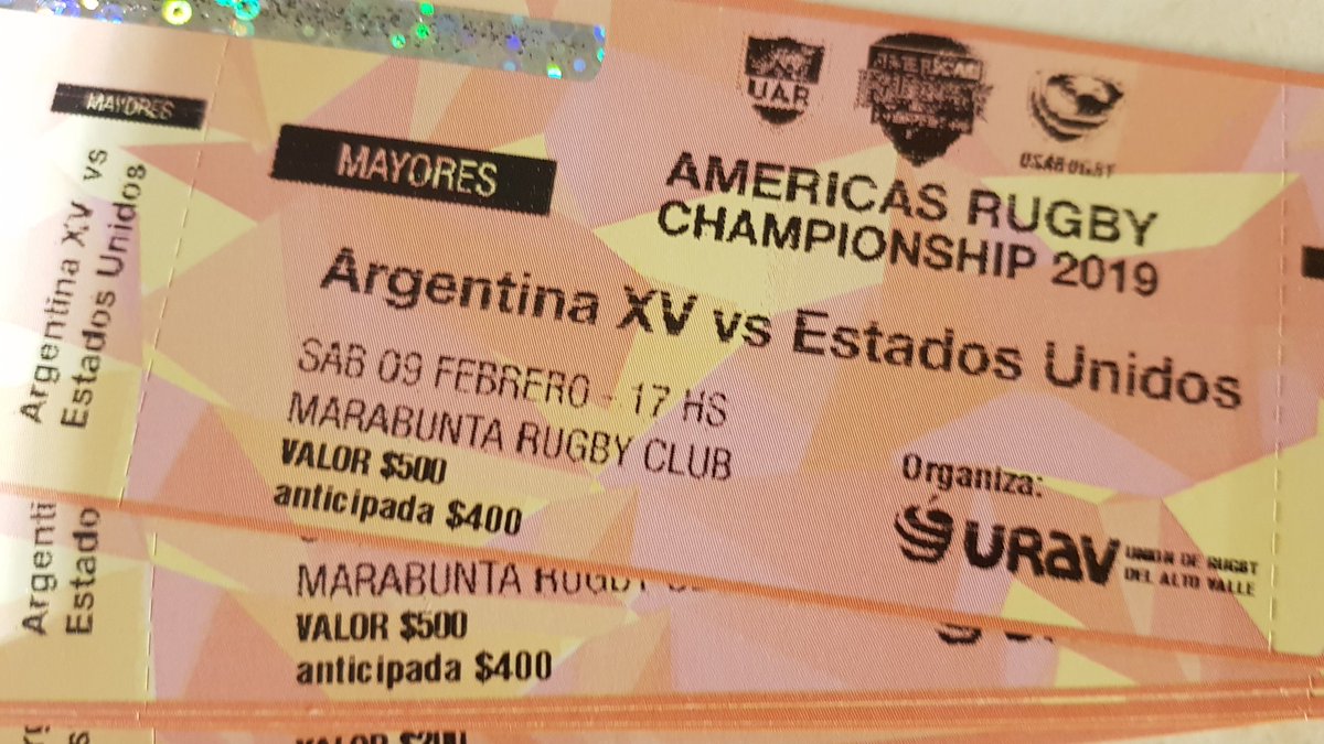 MarabuntaRC's tweet photo. ¡Este sábado se enfrentan los punteros y candidatos del #ARC2019 en Marabunta!

@unionargentina #ArgXV 🇦🇷 vs @USARugby #EaglesUnited 🇺🇸

Ambos equipos ya se entrenan en el Alto Valle para el gran desafío.

¡Espectacular evento se vivirá en Cipolletti!¡No te quedes sin tu entrada! https://t.co/zqLNwpZJkH