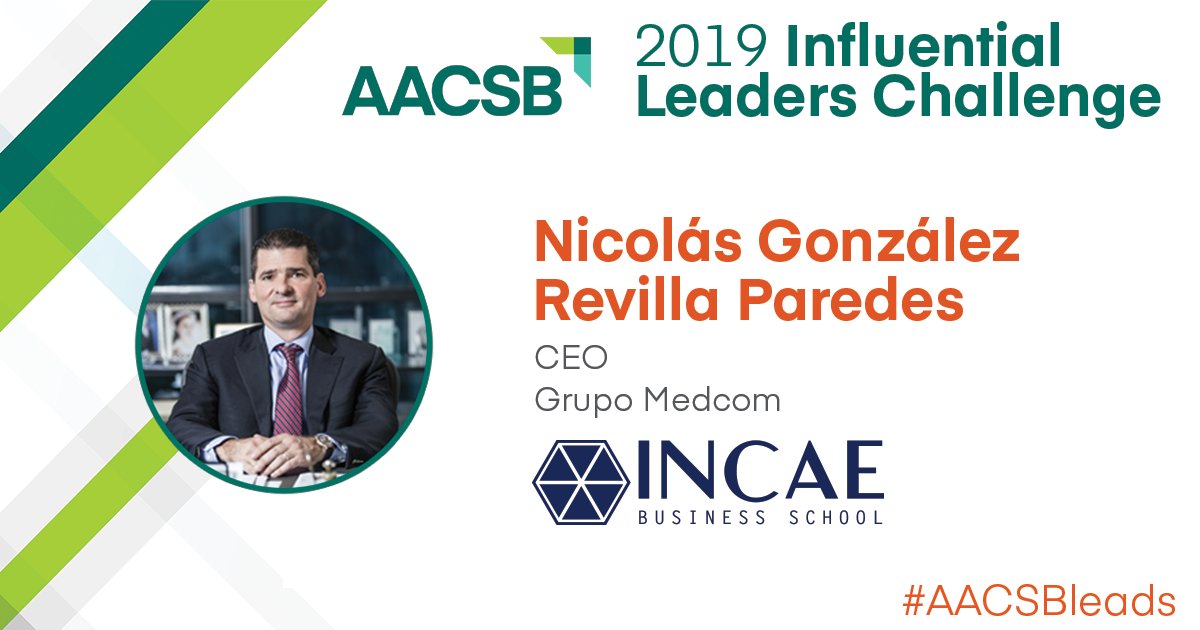 Nuestros graduados se dedican a crear un impacto positivo en los negocios y en Latinoamérica. Felicidades a @NicoGonzalezRev (MAE XXVII ’95) por ser nombrado Líder Influyente por el @AACSB2019 #AACSBleads #OrgulloIncaista

bit.ly/2Spqq1x