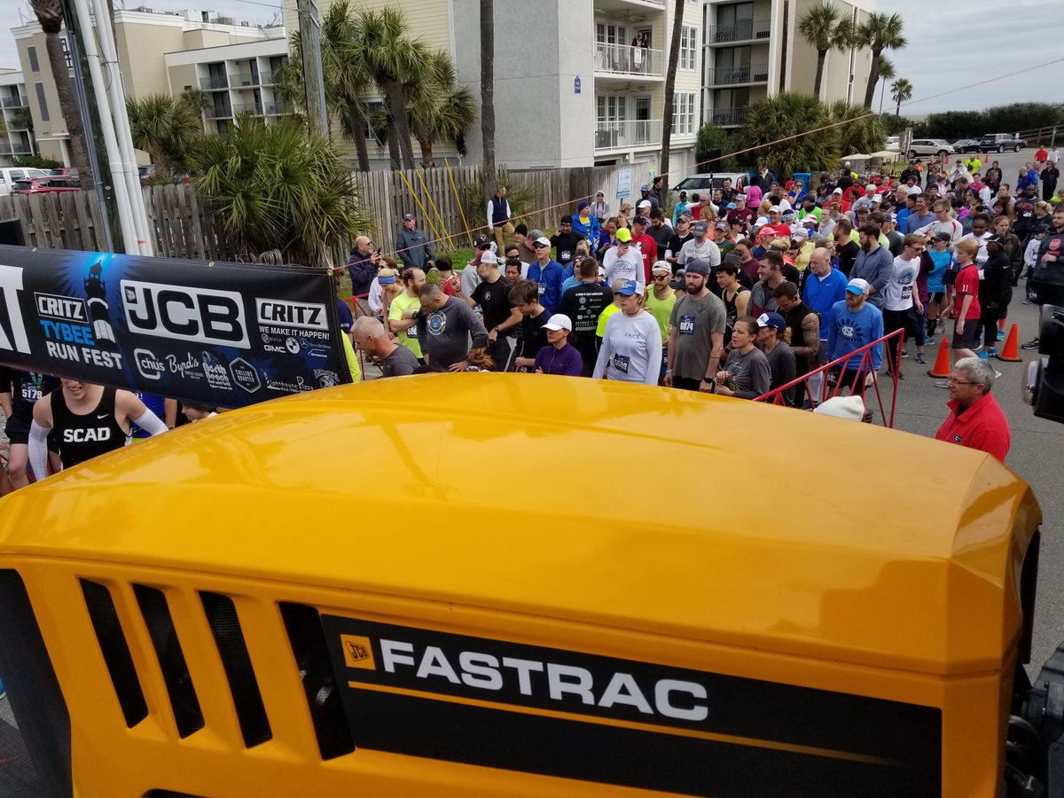 JCBna's tweet photo. JCB is proud to sponsor the start line at this year’s Critz Tybee Run Fest 10K! Congratulations to our friends at Critz who put on another spectacular event and thank you for your continued support of our community and The Lady Bamford Center! #critztybeerun #10k https://t.co/AKmmrOXSCW