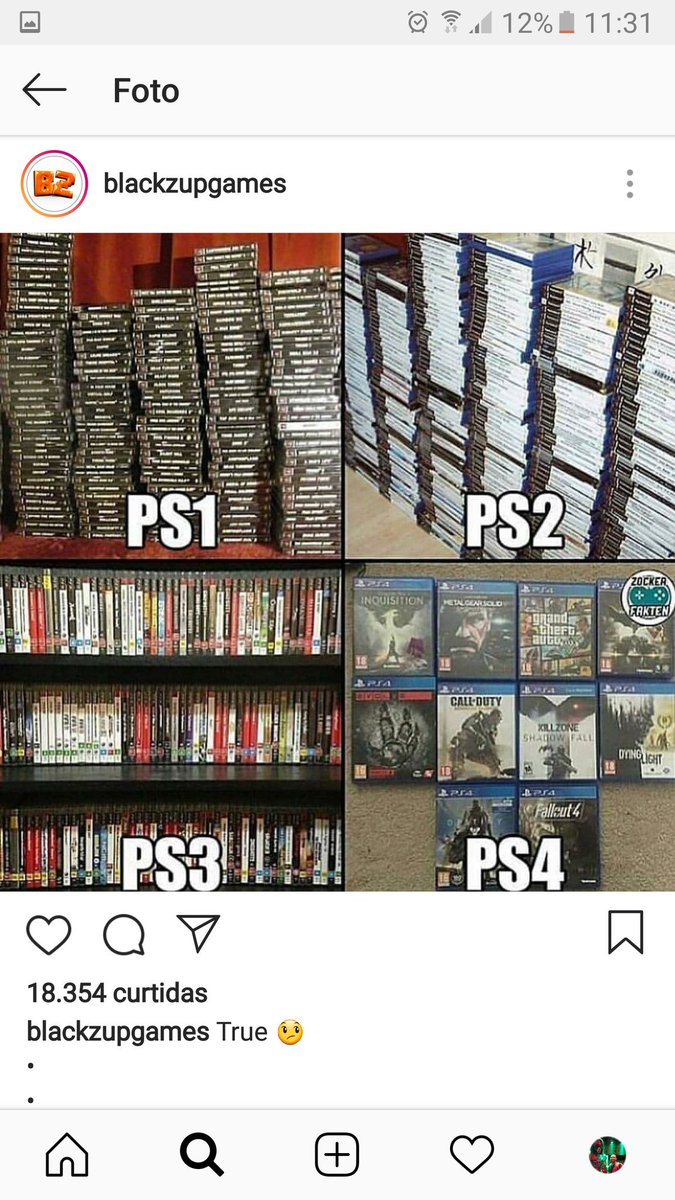certificagamer's tweet photo. Triste realidade hahahaha. #ps4 #TercaDetremuraSDV #PlayStation #games #gamer https://t.co/NgnxMkexwX