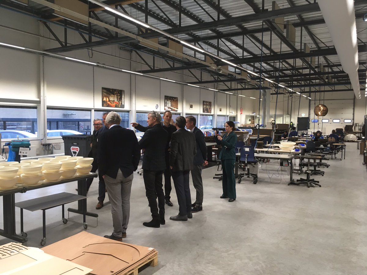 Op bezoek bij productie IBN samen met partners @AantwerkNu. Mooi om met @RaboUdenVeghel bijdrage te leveren.
