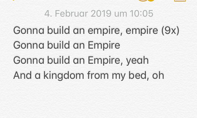 nnesbittgermany's tweet photo. Nesbians! I need 12 more people to join the Empire Project 🌺 hit me up if you wanna be a part of it (a lyrics video) ♥️
#ninaNesbitt #TheSunWillComeUpTheSeasonsWillChange 

Lyrics still available https://t.co/zbujJmDzJy