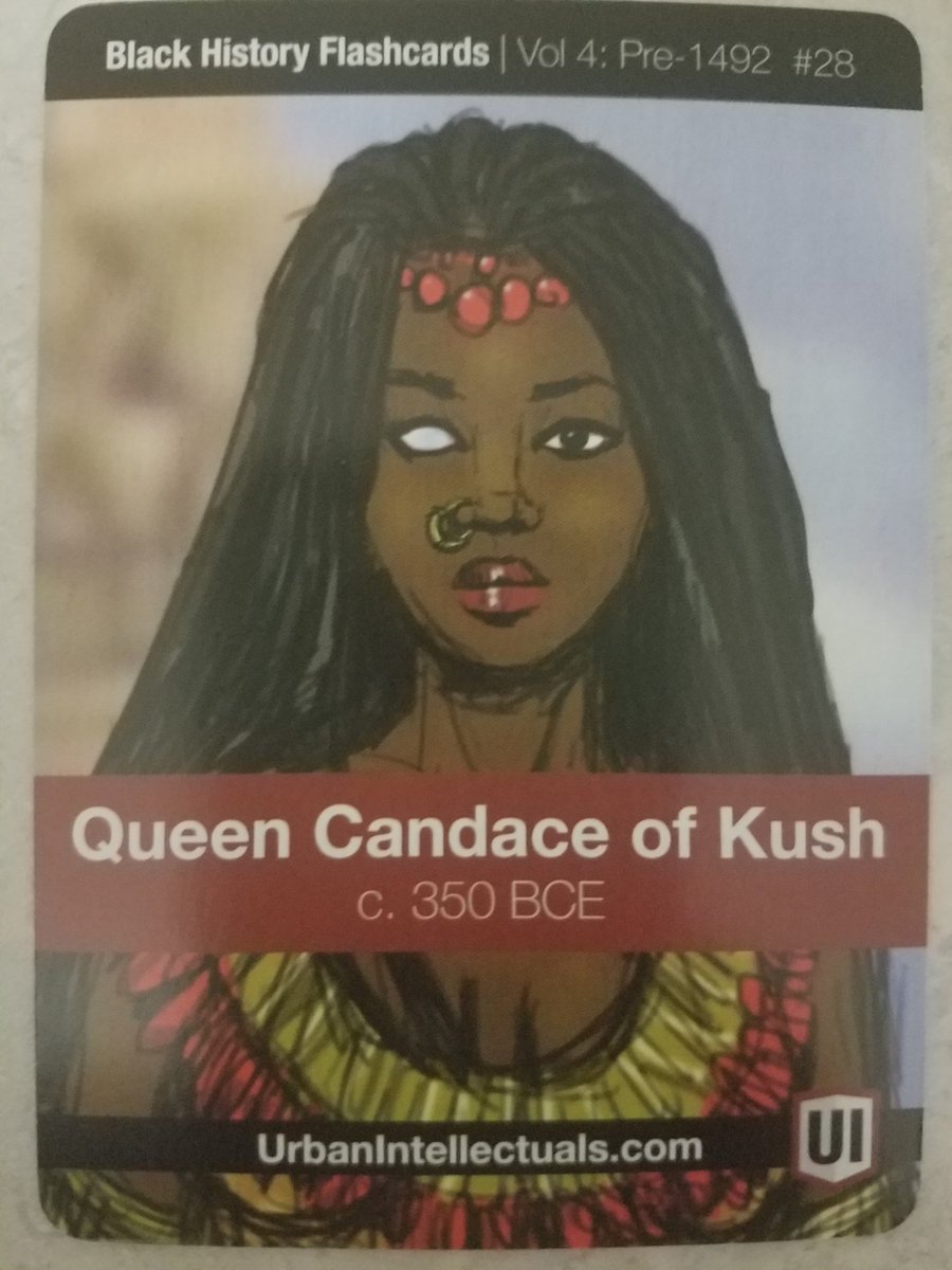 Black History Fact for 3 Feb: Queen Candace of Kush.