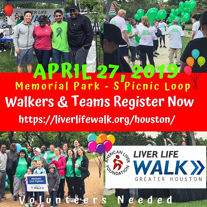 Time to sign up for the Liver Life Walk Houston 2019 liverlifewalk.org/houston/ #ABC13 #walk #houston #health #wellness #fattyliverdisease #CancerAwareness #survivors #transplant #philanthropy #family #nutrition #liverhealth #fitness #corporatewellness #memorialparkhouston