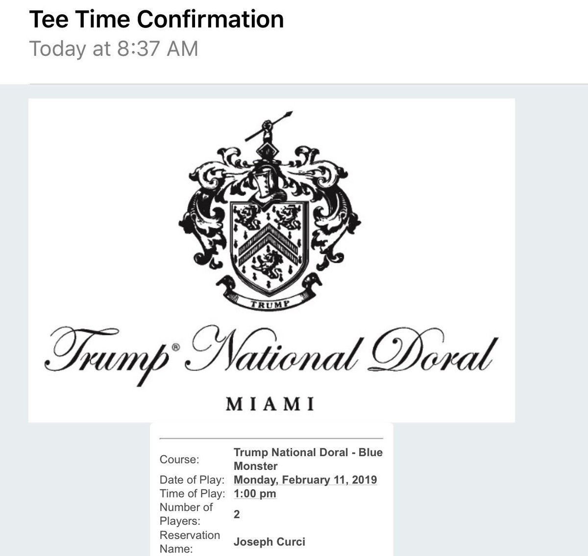 Trump National Doral Miami On Twitter See You Next Week On Our Famed Course We Can T Wait Too