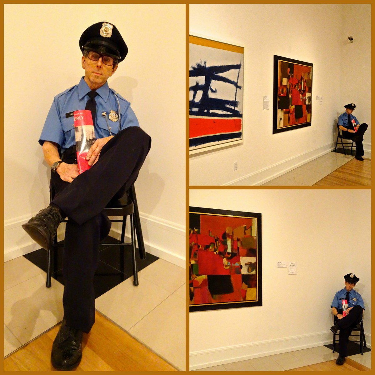 FunAndFork's tweet photo. Okay, I can't be the only one who thought this security dude was real! Be honest! So much talent on display @VeroBeachMuseum! Review &amp; photos here: https://t.co/4Zfbhjpq5w  #LoveFL #TravelTuesday #TuesdayMotivation #art #museum #VeroBeach #treasurecoast #vbma #Florida #Travel https://t.co/IyDW8iAZ8x