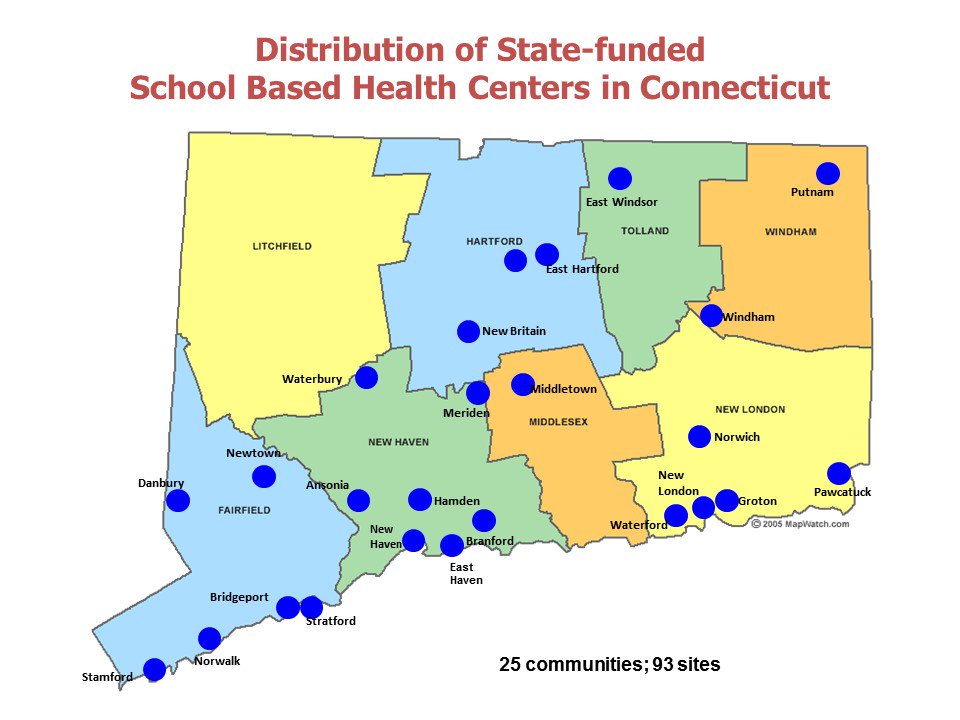 Did you know that in Connecticut there are about 93 state funded #SBHCs that provide services in 26 communities #SBHCmonth19 #CTSBHCs