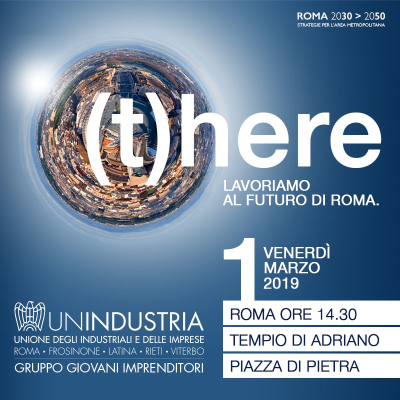 Lavoriamo (insieme) al futuro di Roma.
#RomaThere #SavetheDate