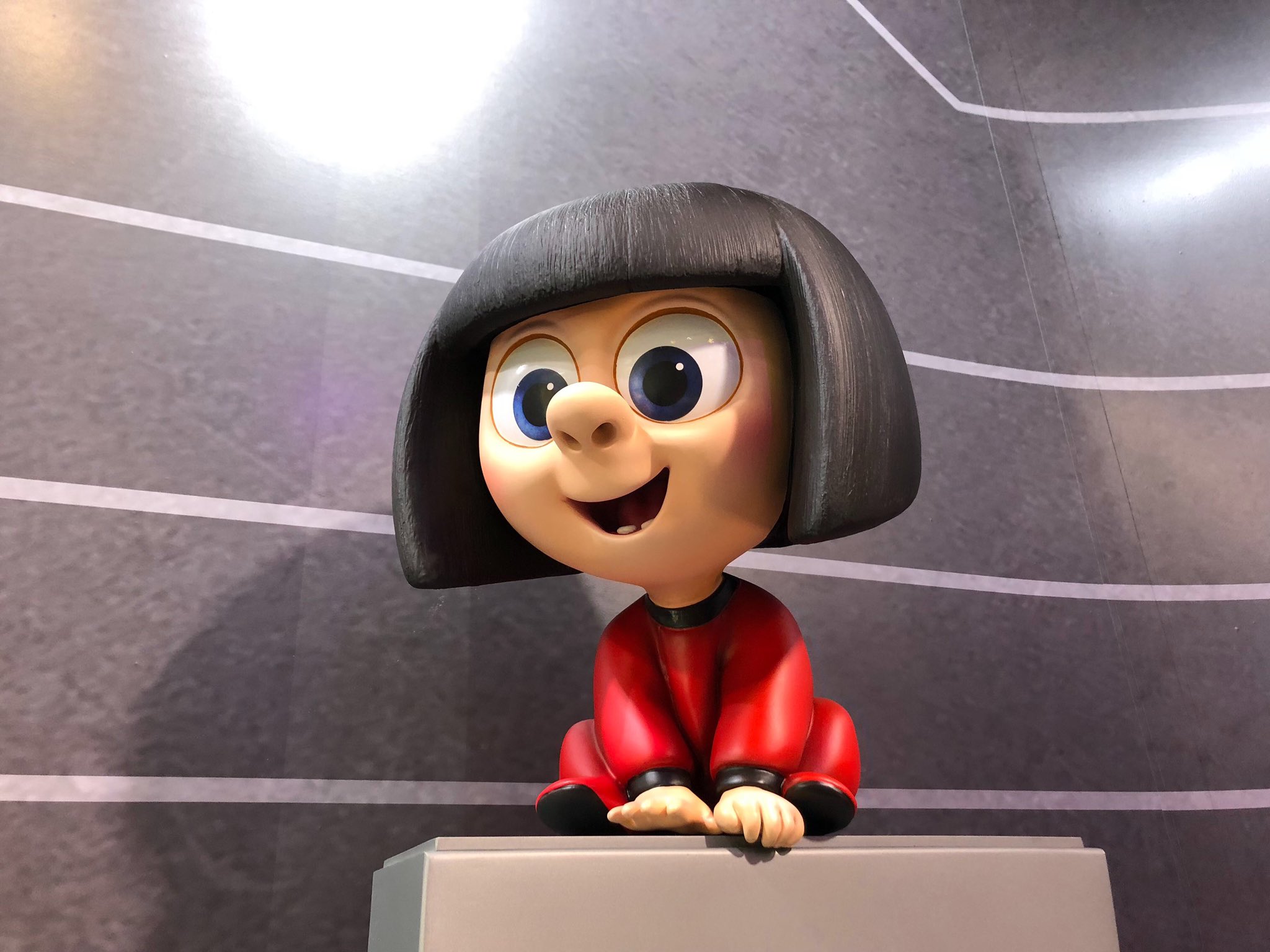 WDW News Today on Twitter "They’ve added a JackJack as Edna statue to