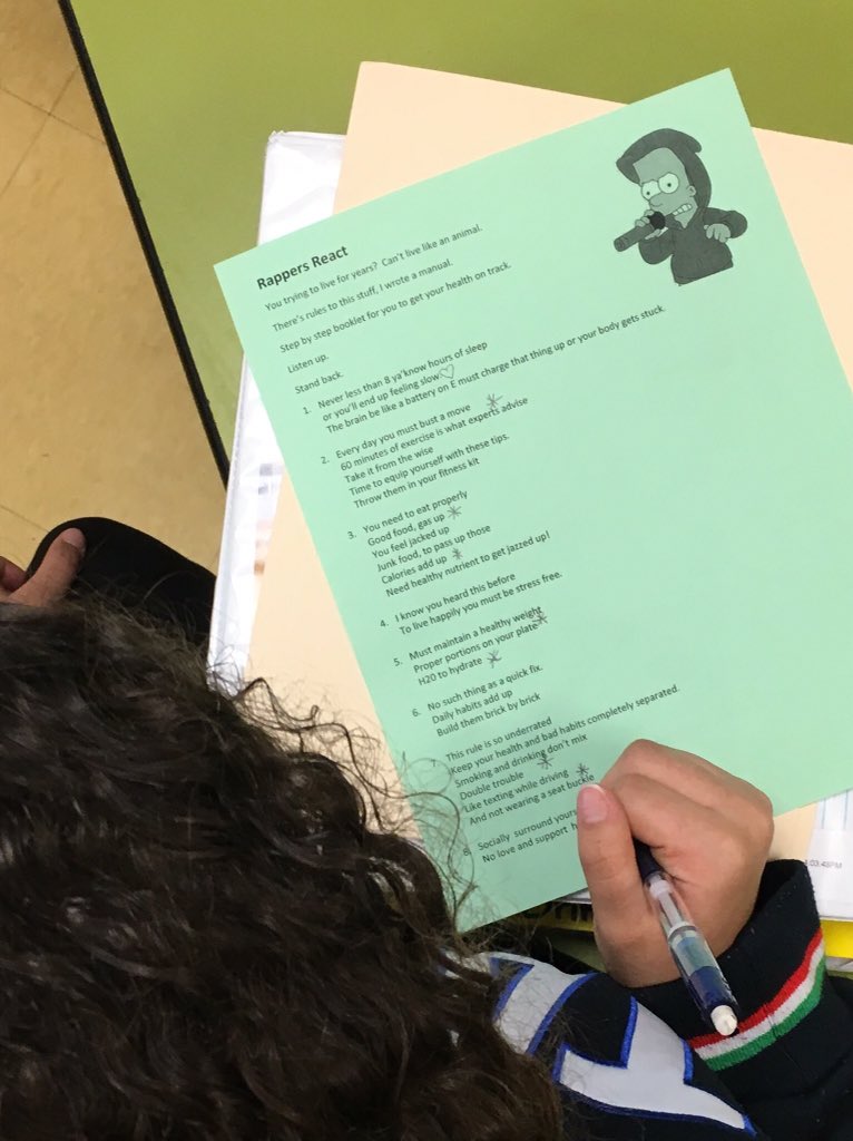PayneChristie_'s tweet photo. #ReadersReact has turned into #RappersReact #10principalsofWellness thanks for the close reading strategy @MGrizio @AACPSHPED https://t.co/JK7Wf5RI4x