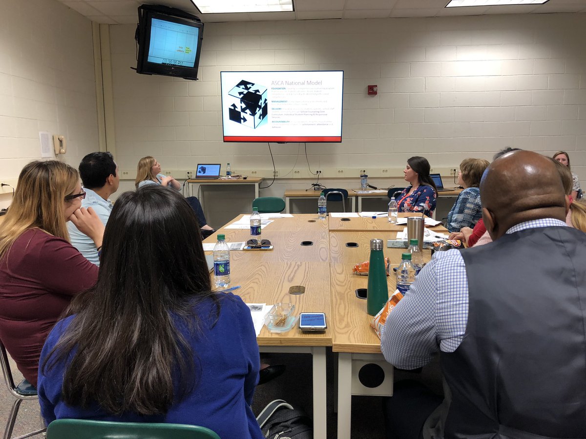 School Counseling Advisory Council meeting to find the best ways to meet the needs of our kids! Thanx to our Counselors for leading and to our parents for being active participants!